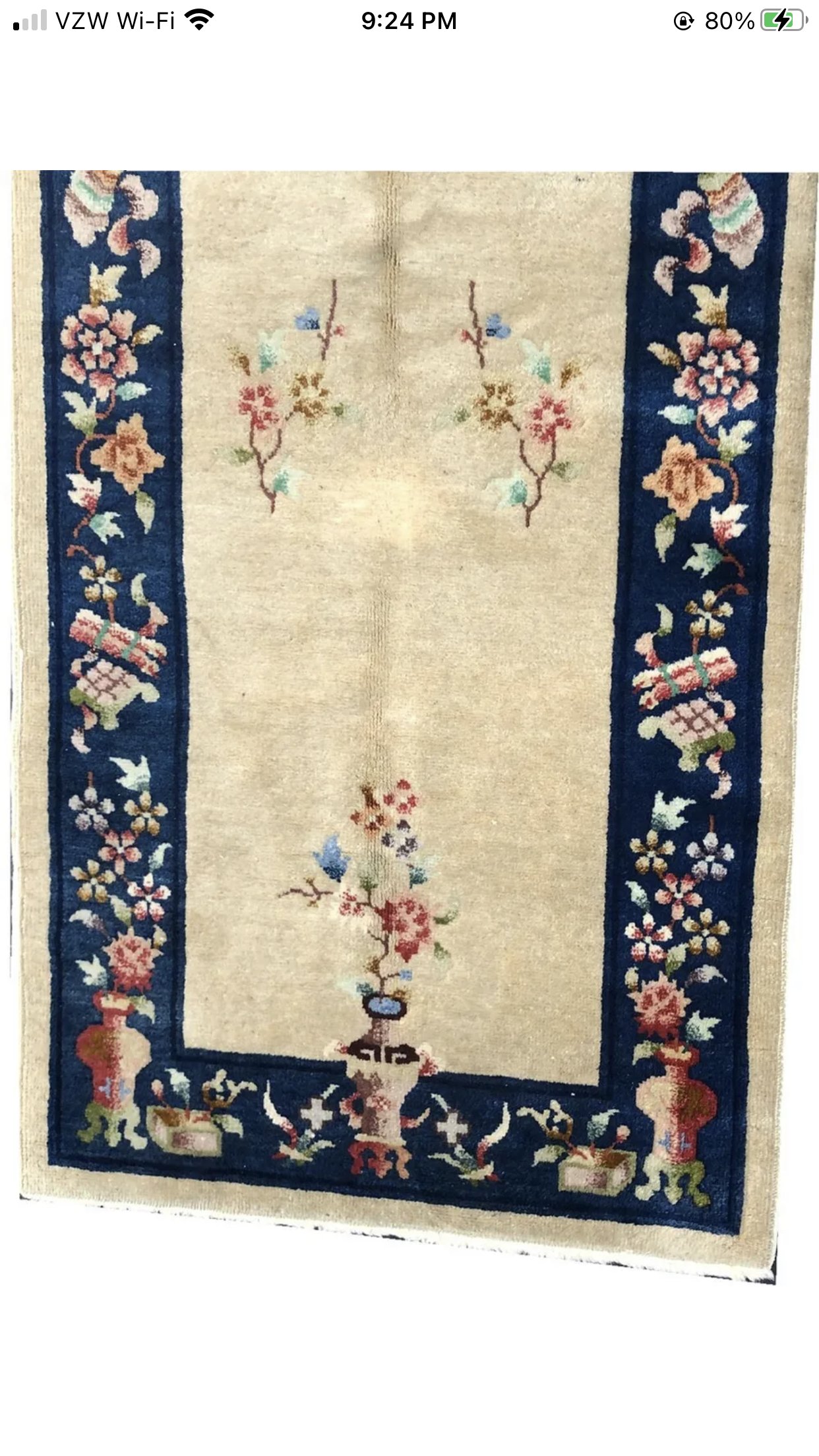 An antique Art Deco Chinese Hallway Runner Rug