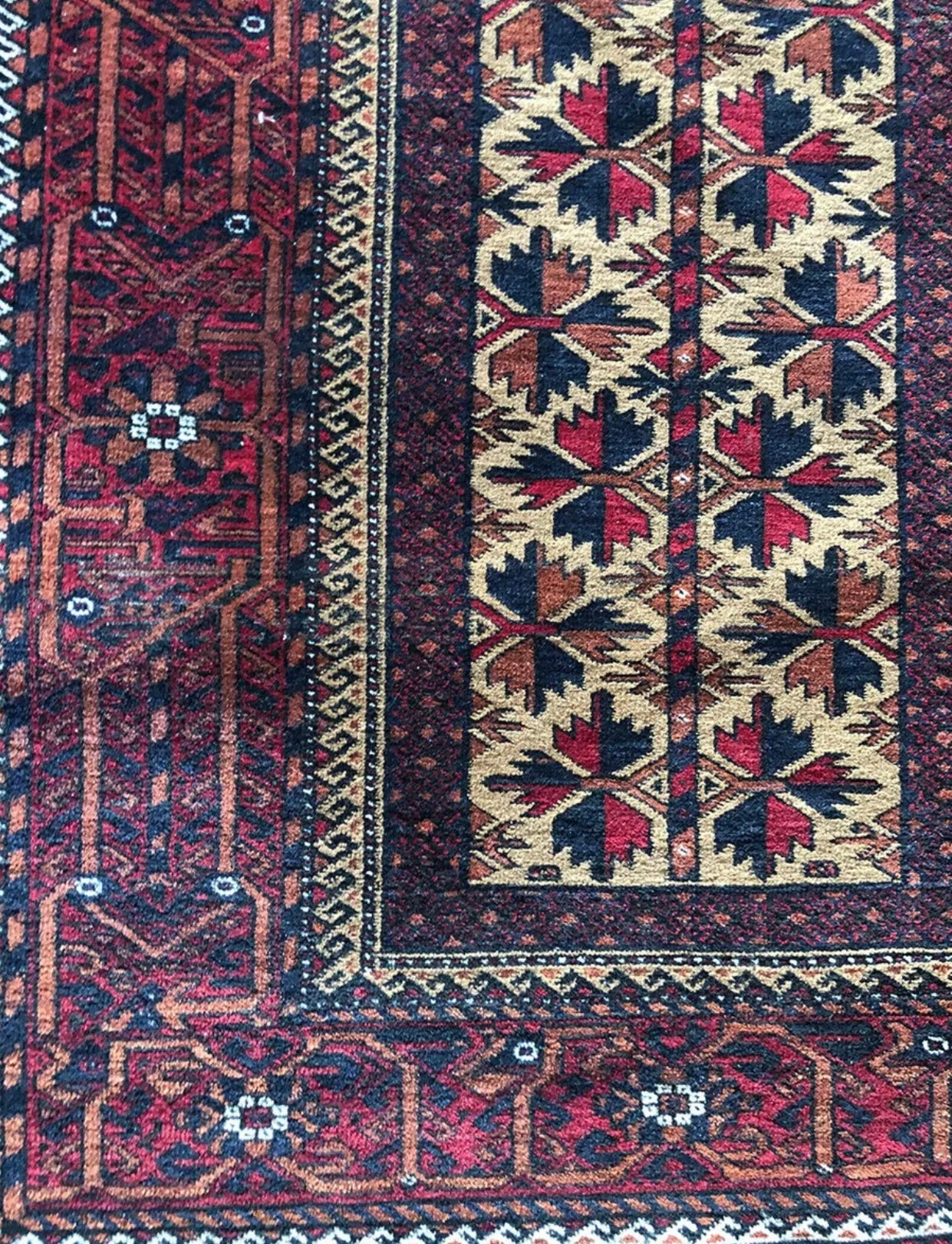 An Antique Primitive & Tribal Baluch Rug