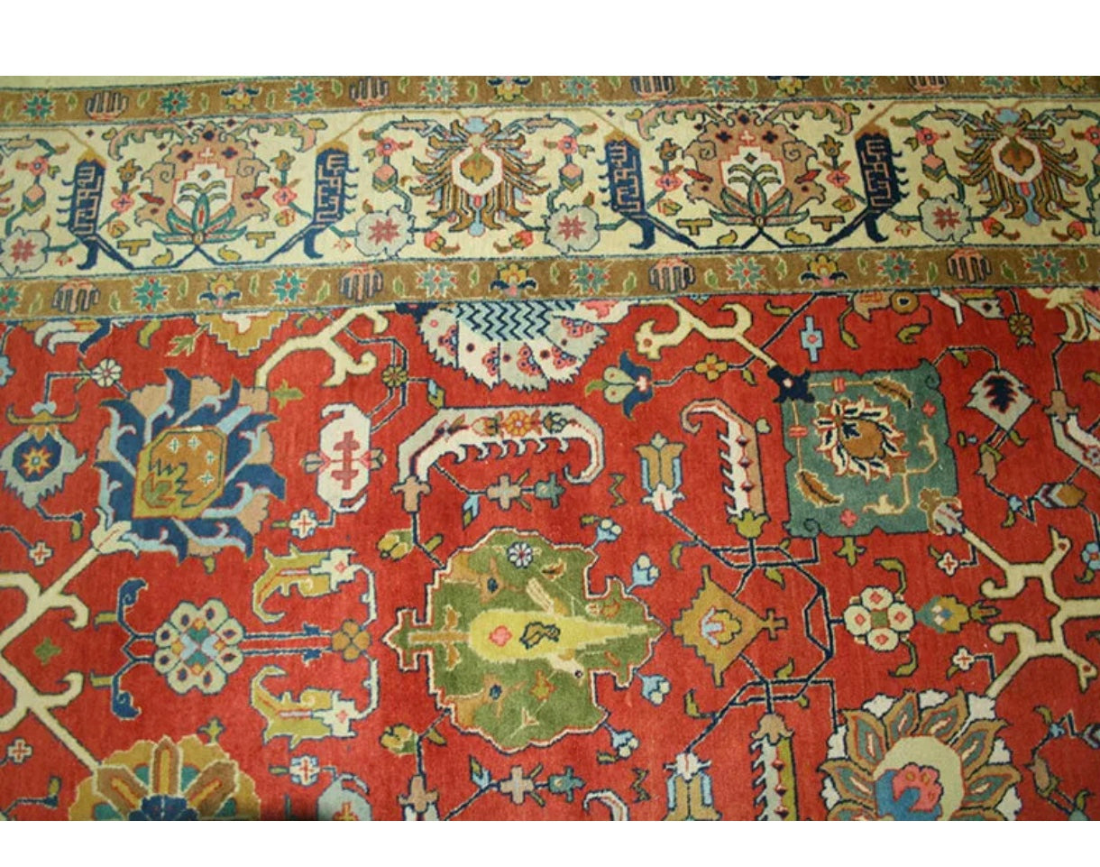 An Antique Signed Persian Tabriz rug