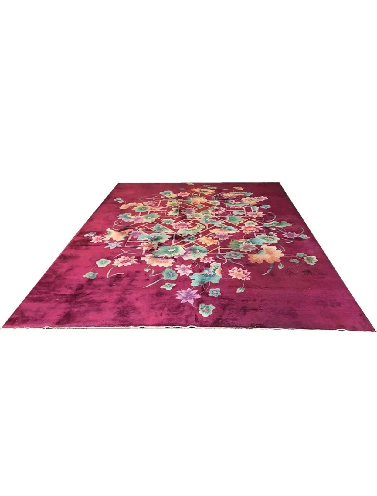 An Antique ArT Deco/ Art Nouveau Chinese Rug