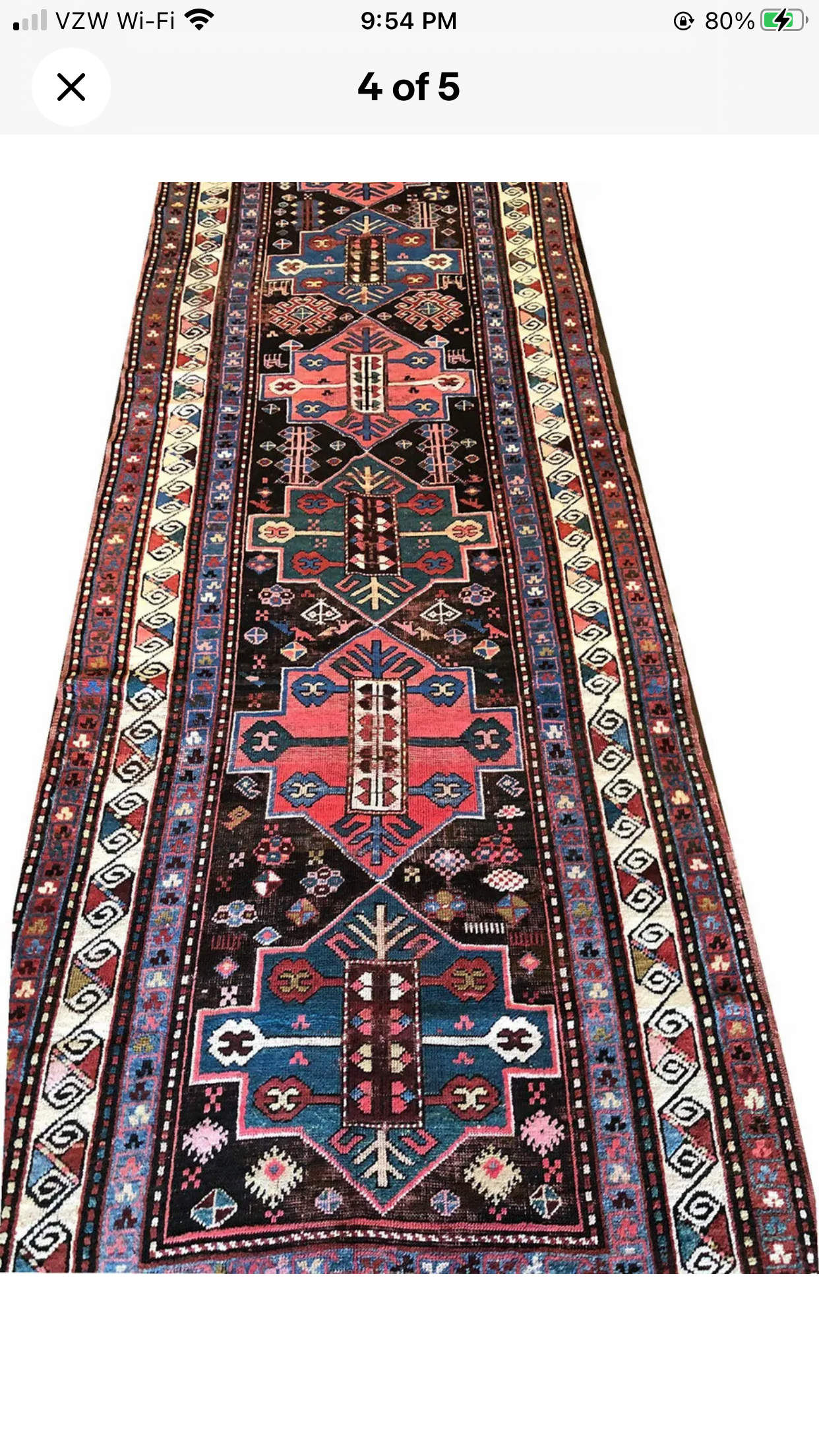 An Antique Caucasian Hallway Runner Rug