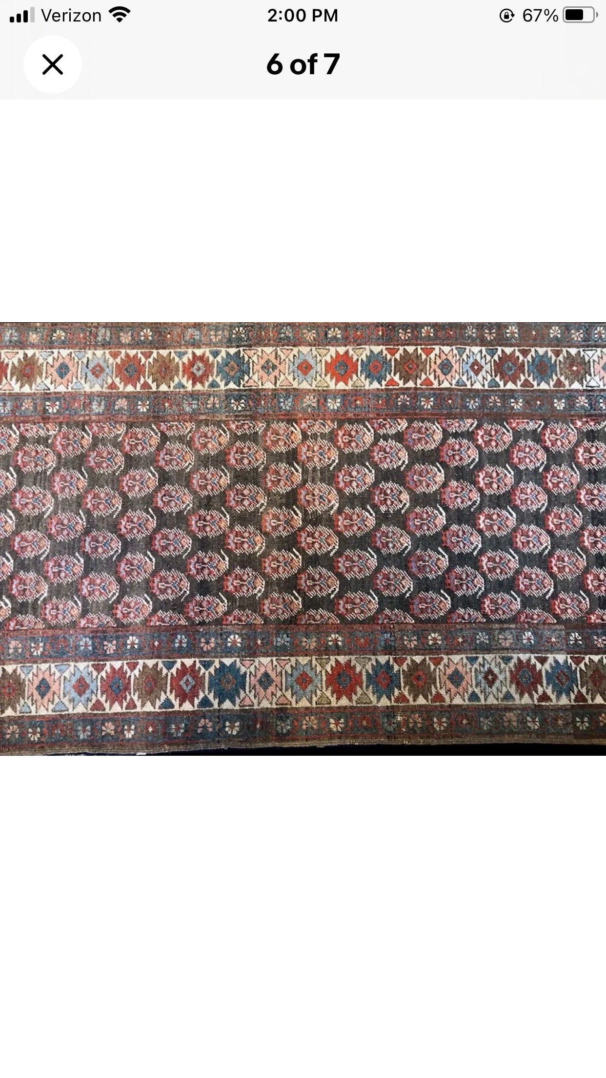 Antique Decorative 18’ long Persian Heriz Hallway Runner Rug