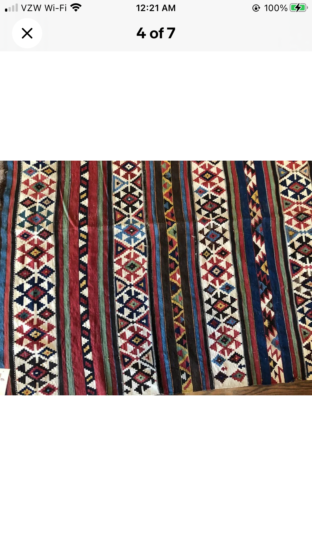 An Antique Caucasian Shirvan Flat Weave Rug