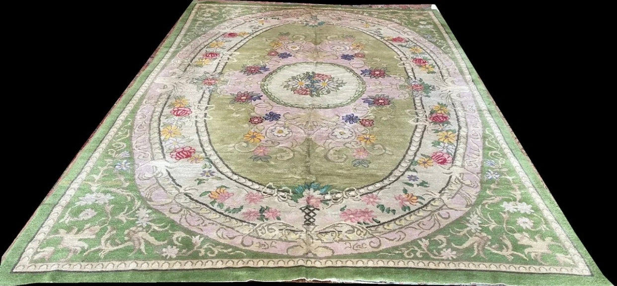 An Antique English Sacsnnerie Rug