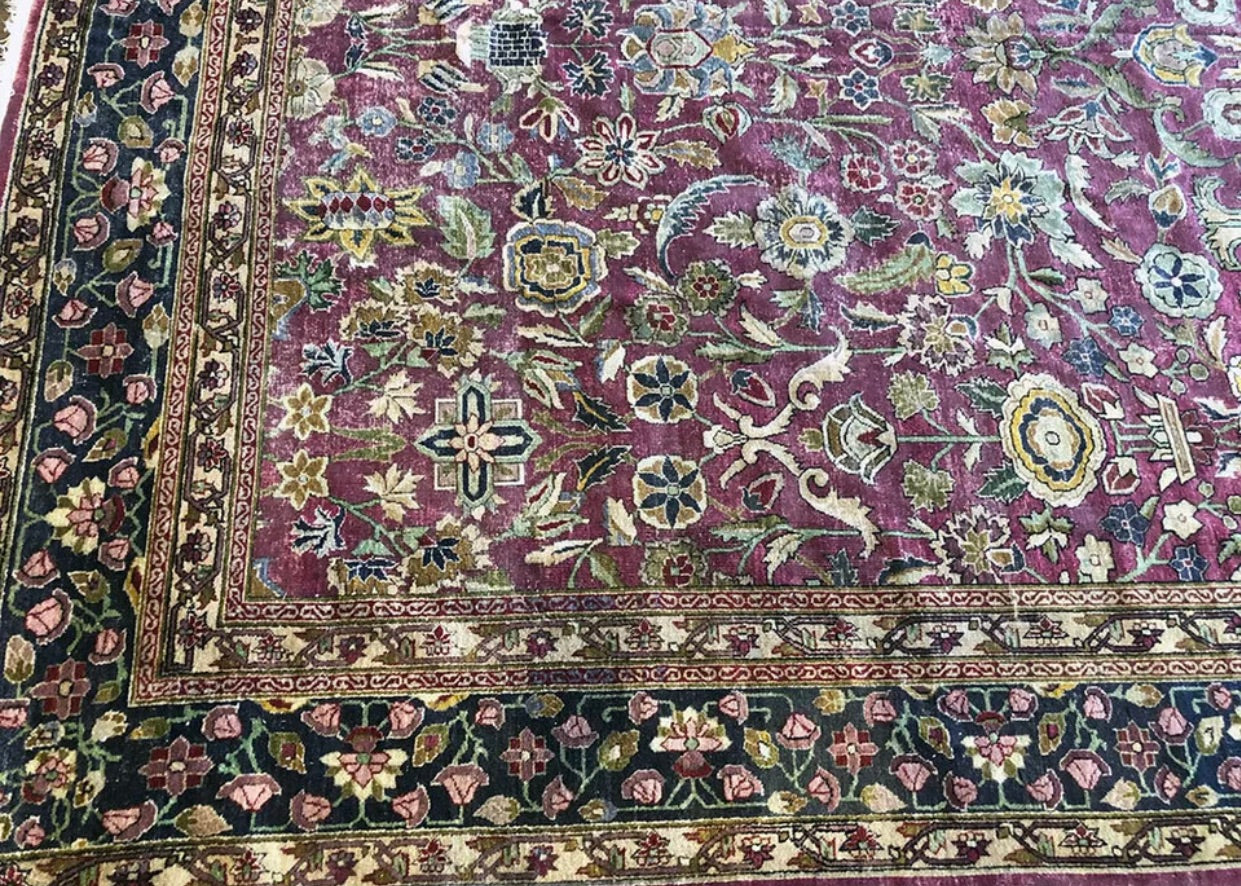 Antique Worn Out Look Indian Amritsar Rug
