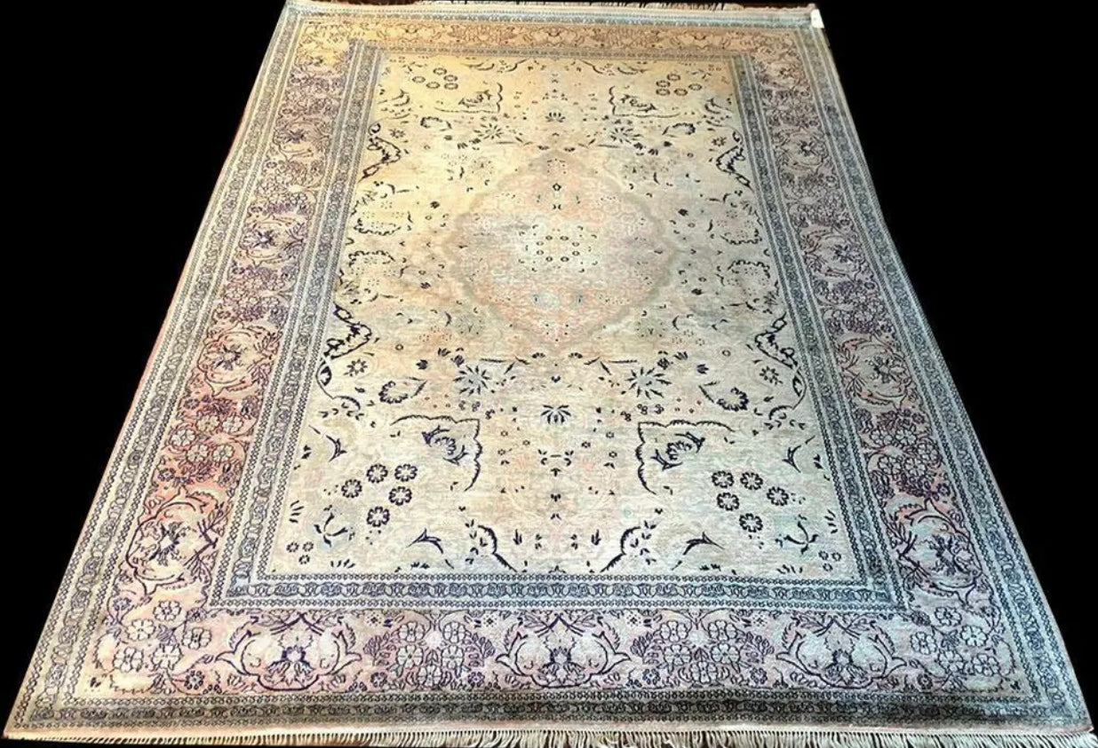 An Antique Silk Chinese rug