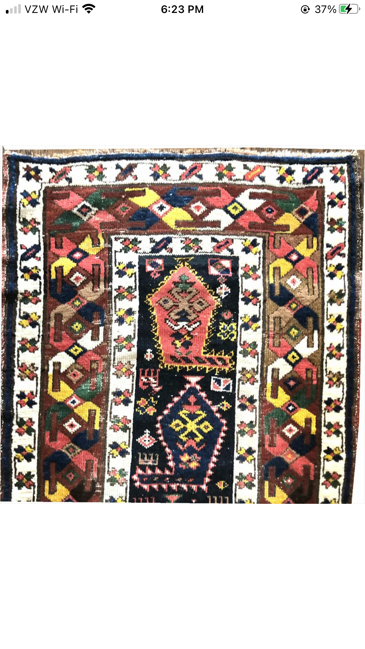 An Antique Tribal Persian Shahsavan Hallway Runner Rug