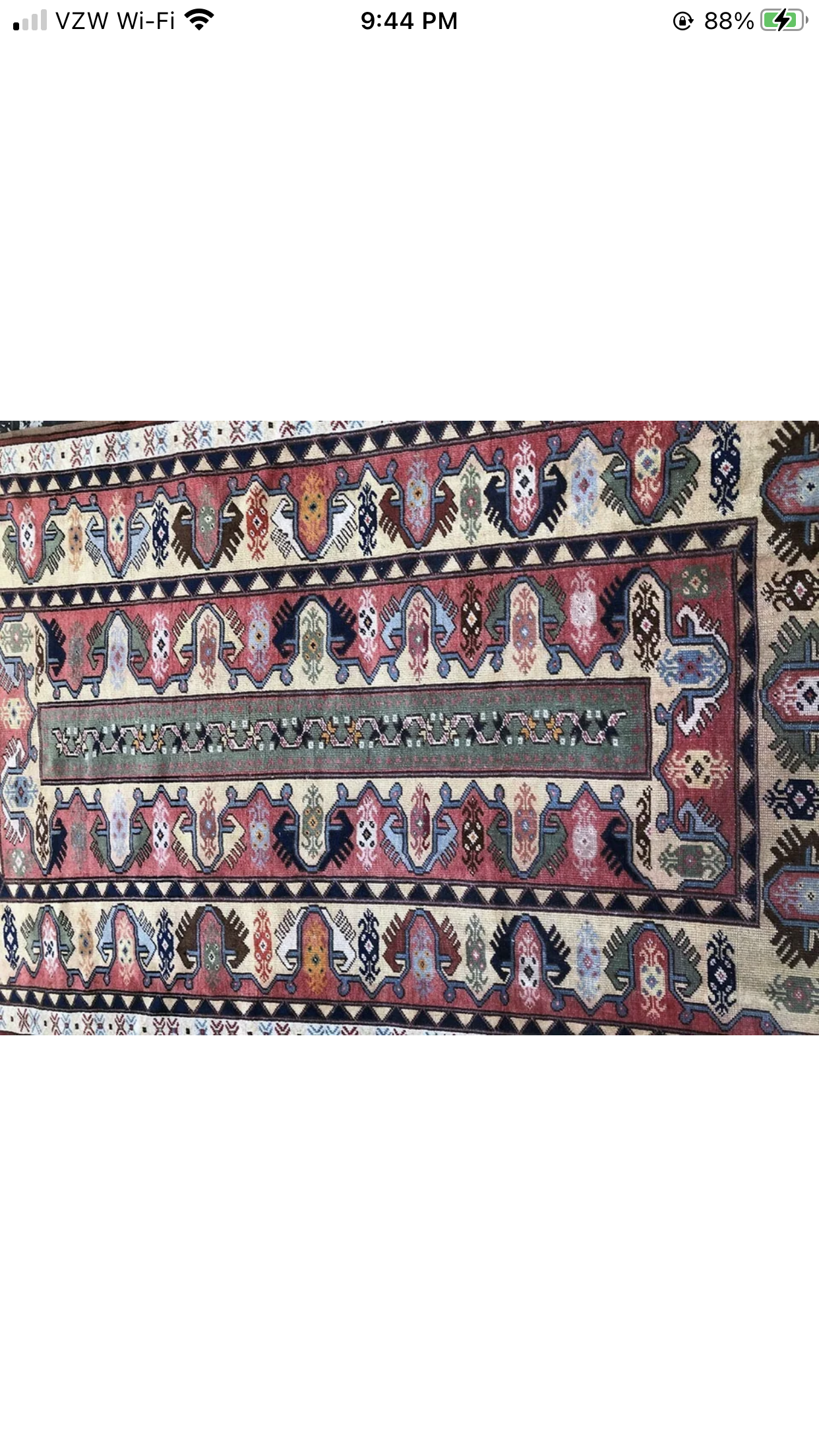 A Vintage Turkish Ladik Area Rug