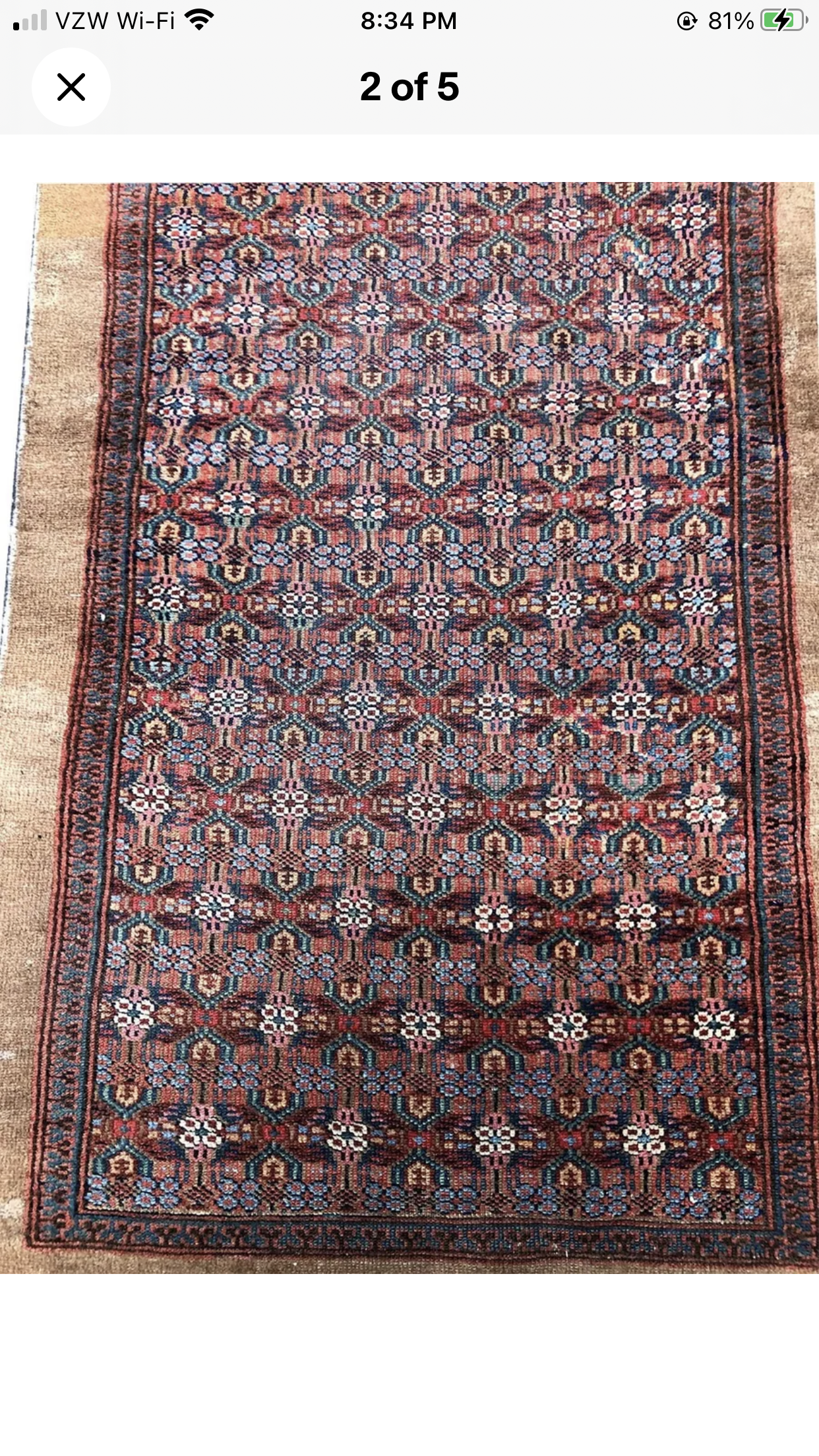 Antique 3’ x 16’ Persian Saran Hallway Runner Rug