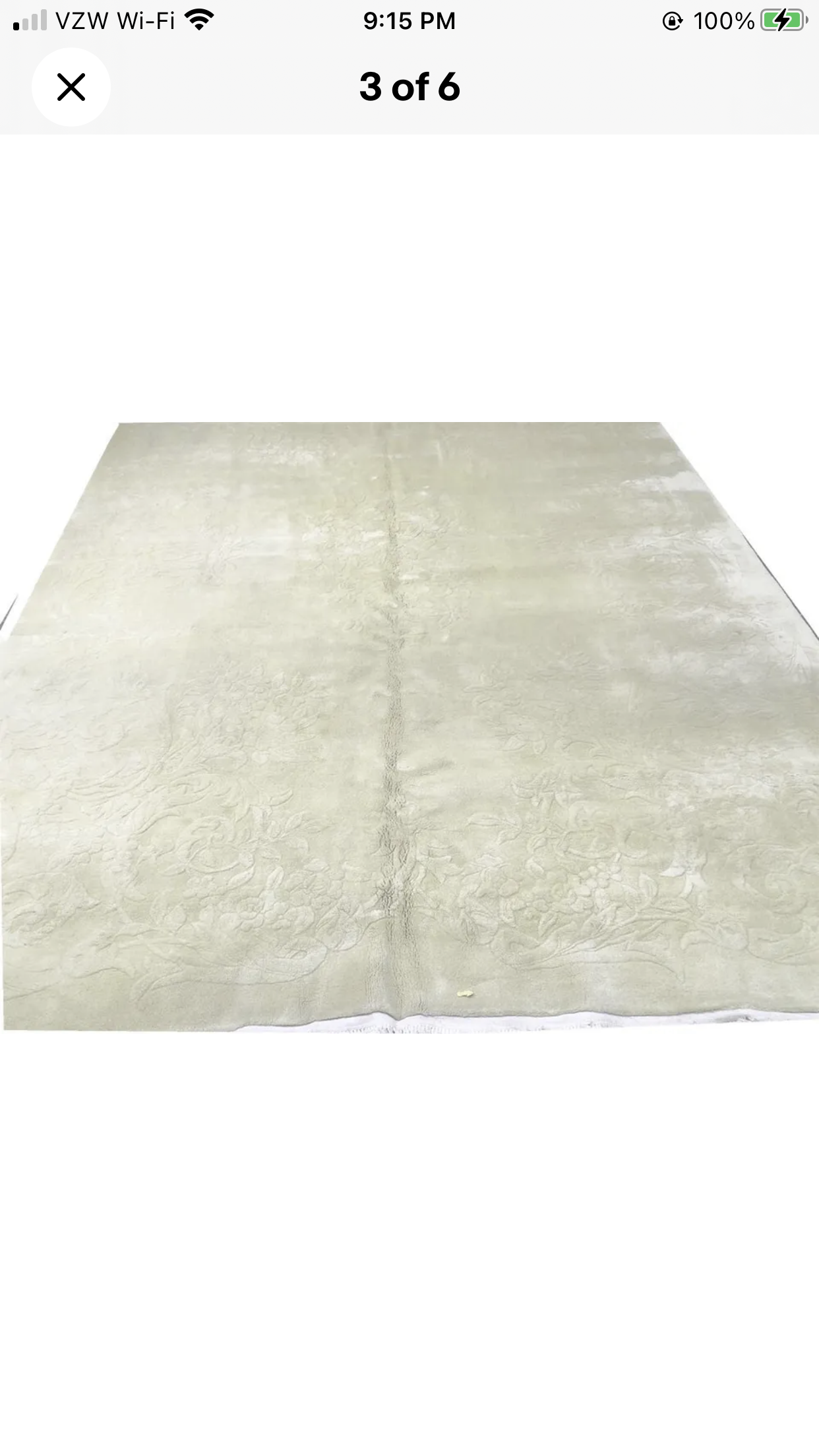 A Vintage Plain  Field Art Deco Chinese Rug