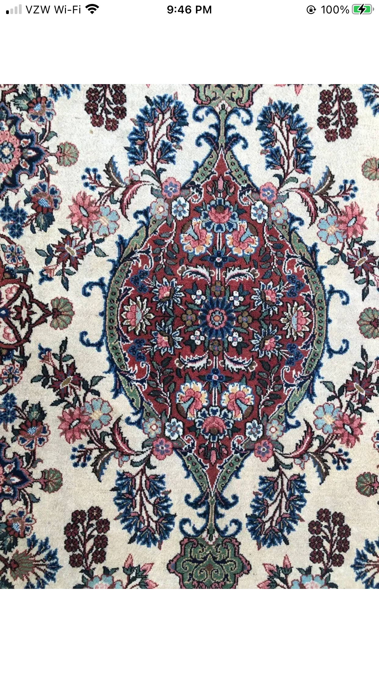 A Vintage Classic Persian Kashan Rug