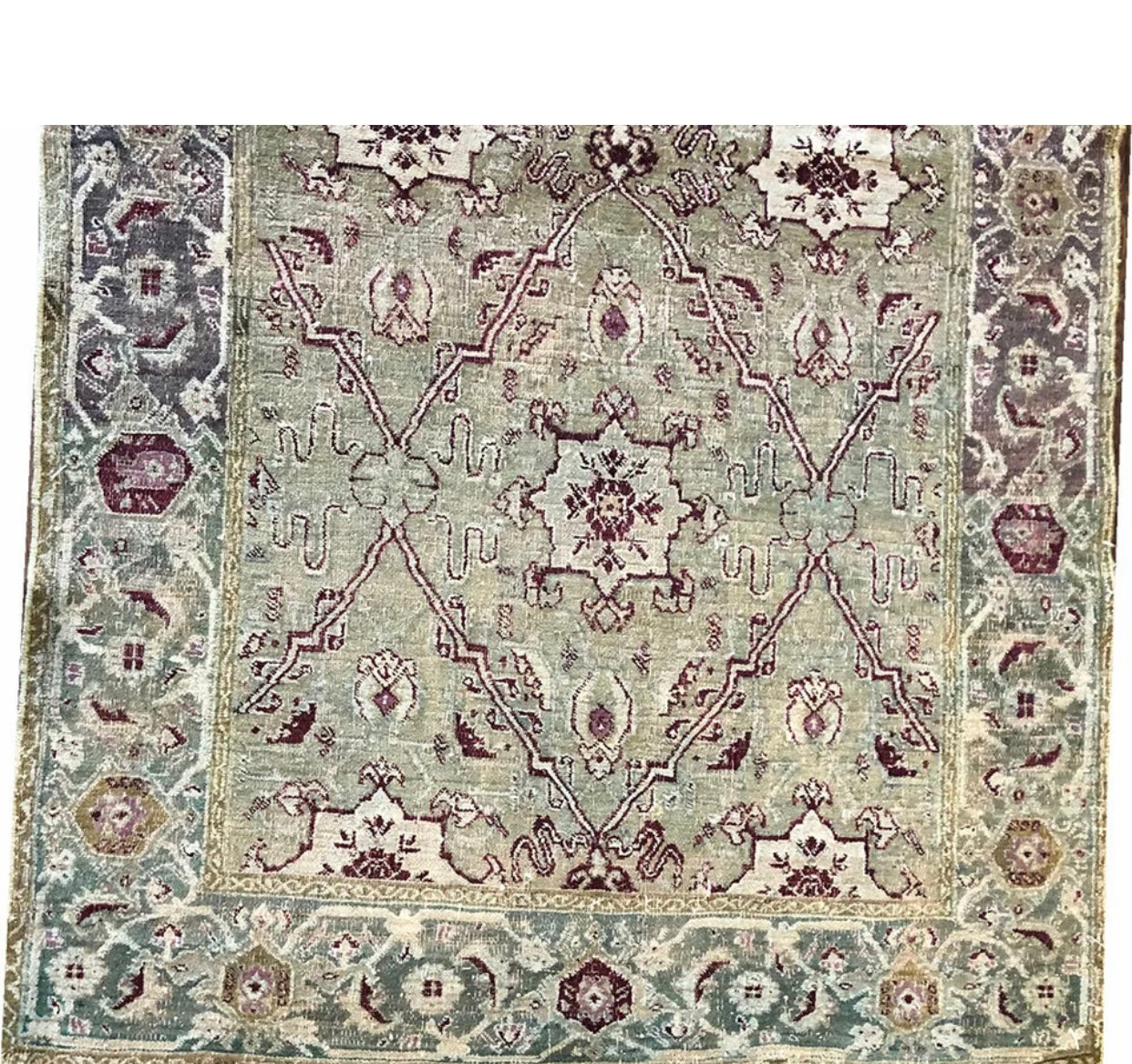 A 19th Century Indian Agra Rug “Prison Weave”