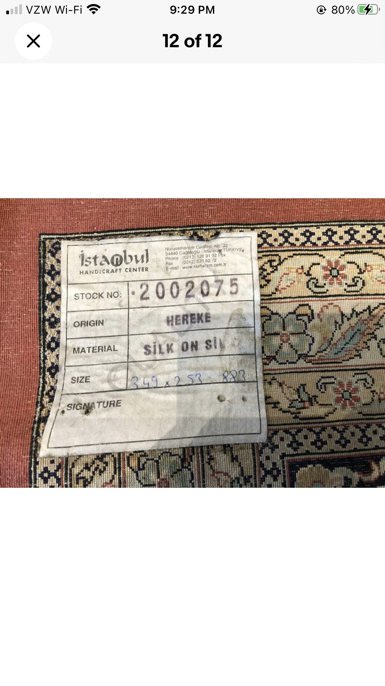A Breathtaking 100% Silk On Silk 900 KPSI Turkish Hereke Rug