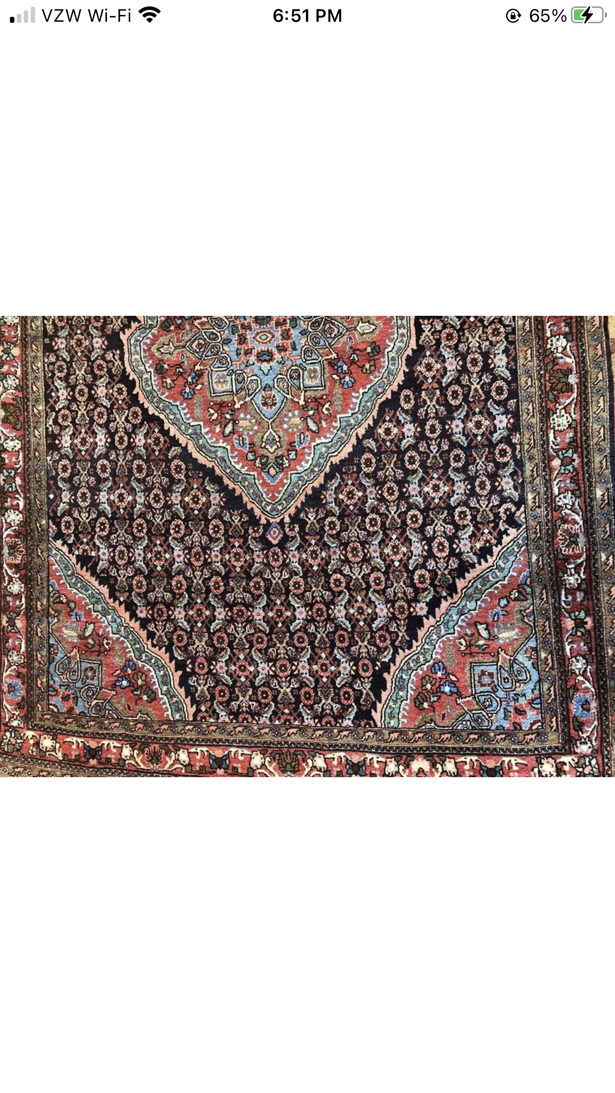 A Vintage Durable Persian Bidjar Rug