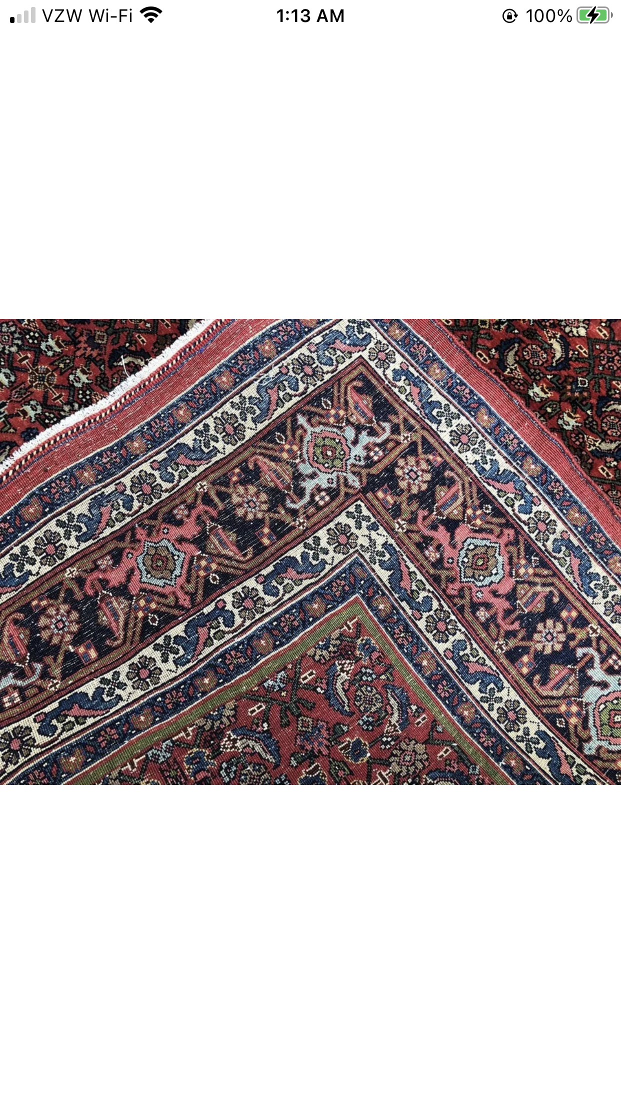 An Antique Genuine Persian Bidjar Rug