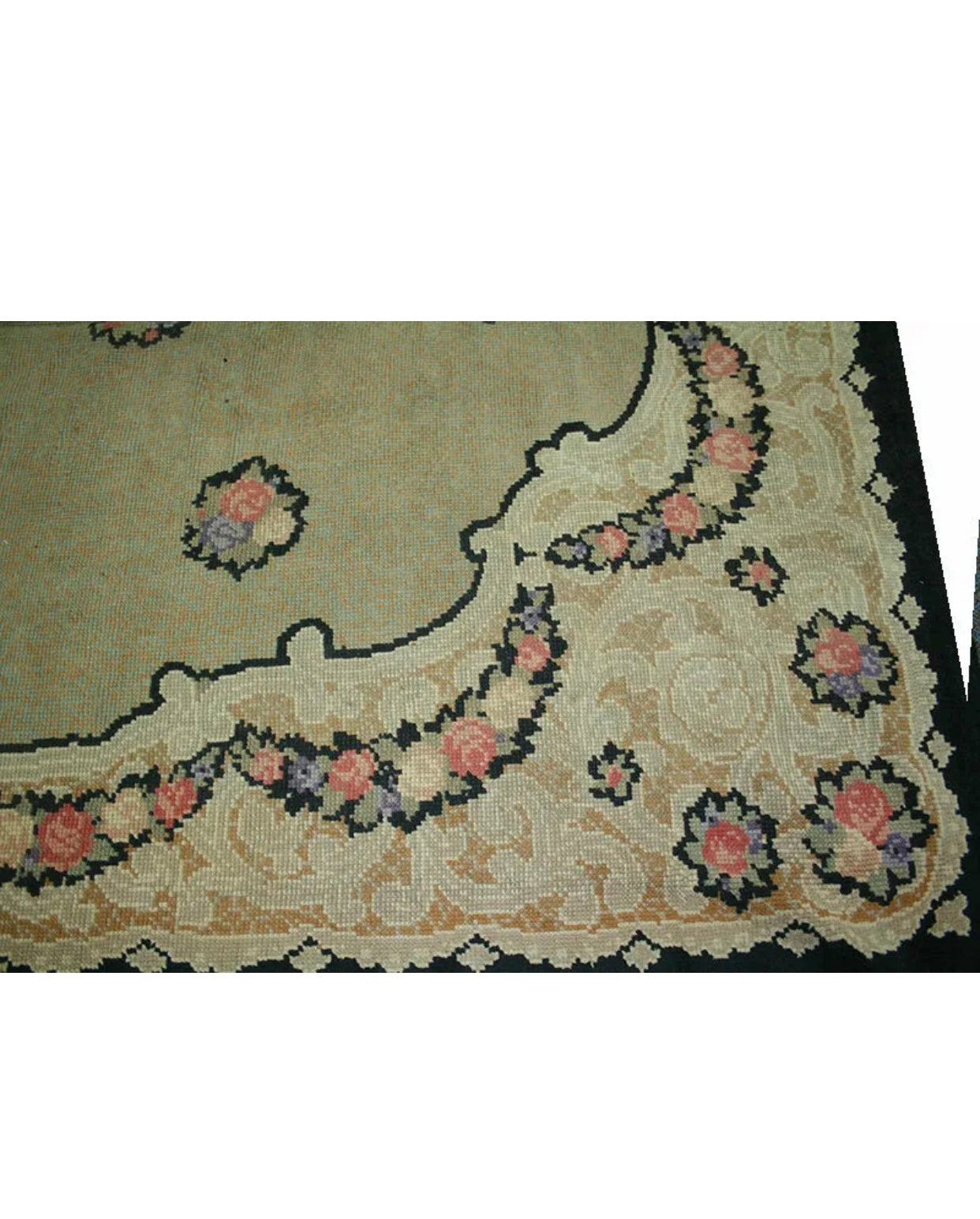 An Antique Decorative Spanish Savanneri Rug