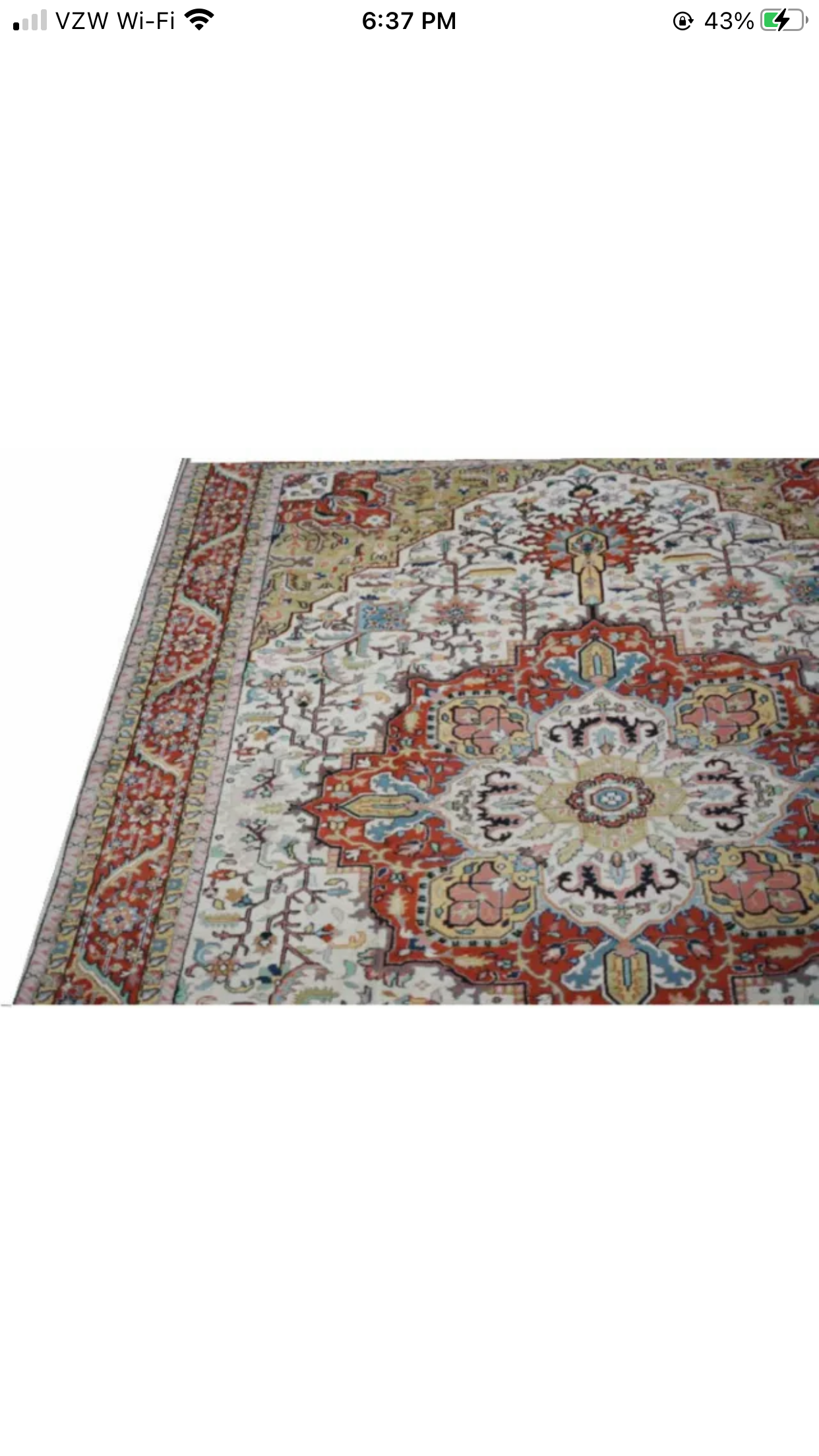 A Vintage Palace Size Persian Heriz Style Rug