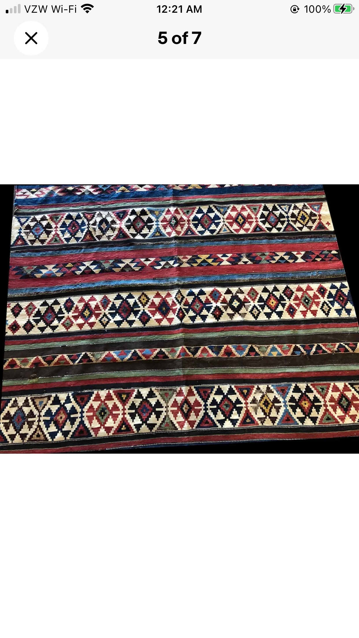 An Antique Caucasian Shirvan Flat Weave Rug