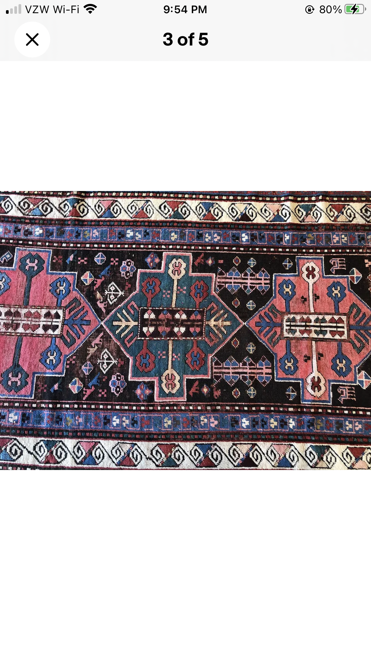 An Antique Caucasian Hallway Runner Rug