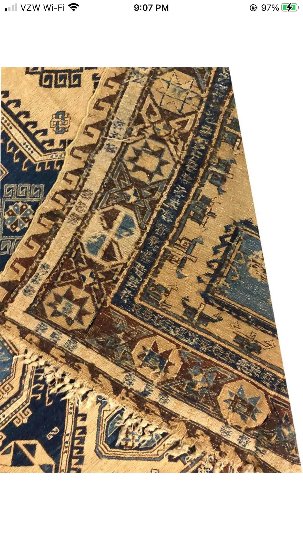 An Antique Caucasian Kuba Soumak Rug