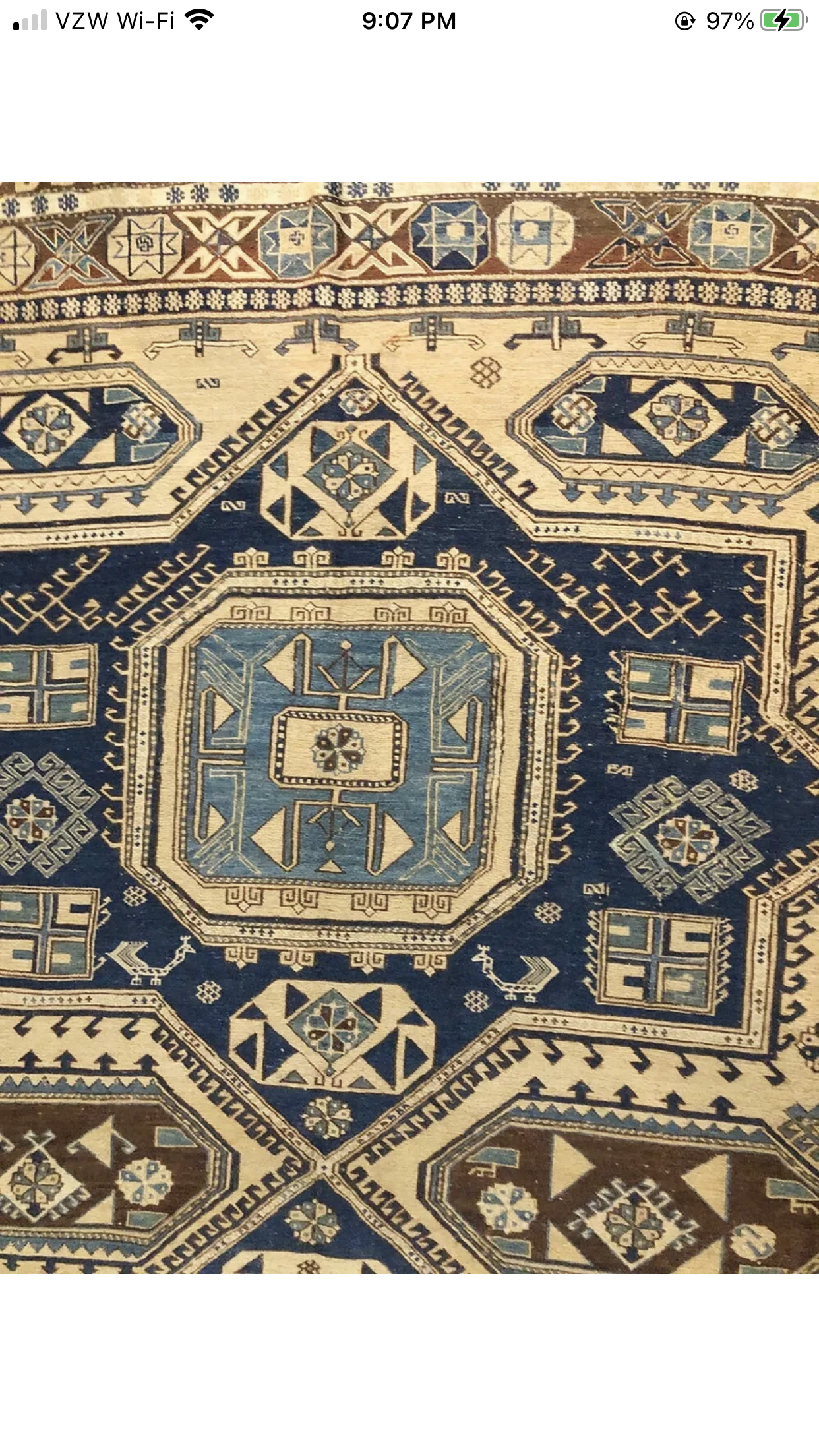 An Antique Caucasian Kuba Soumak Rug