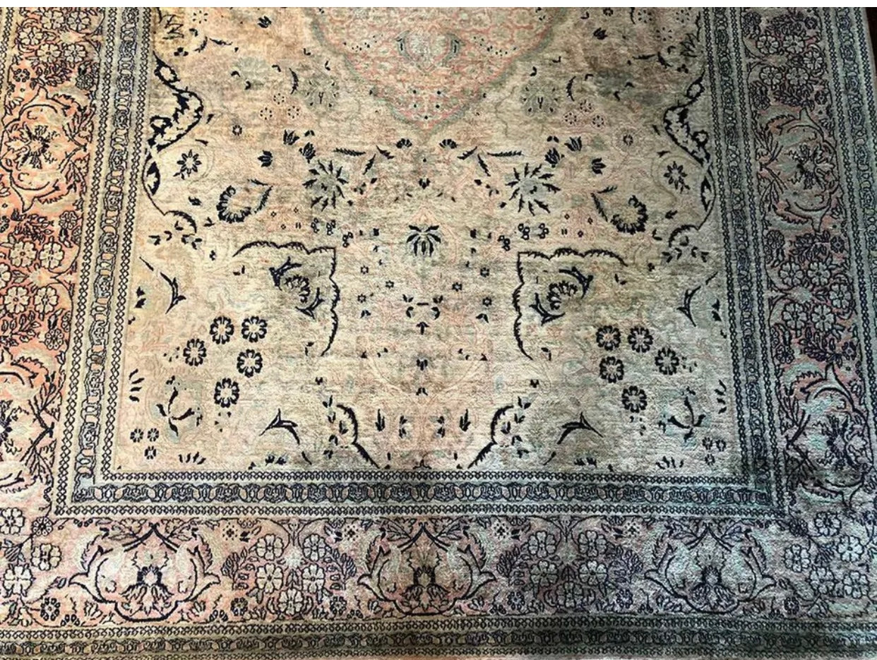 An Antique Silk Chinese rug