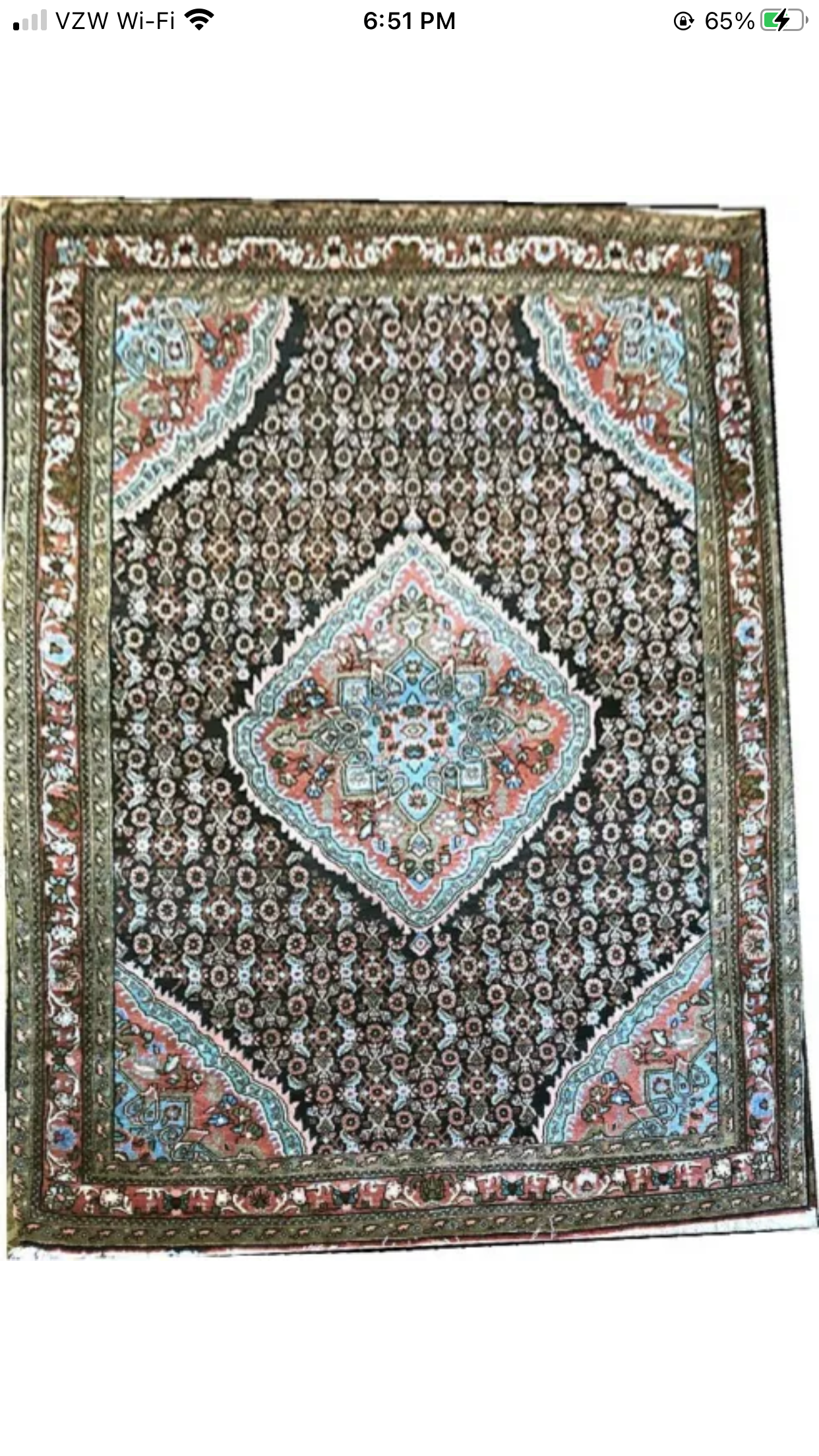 A Vintage Durable Persian Bidjar Rug