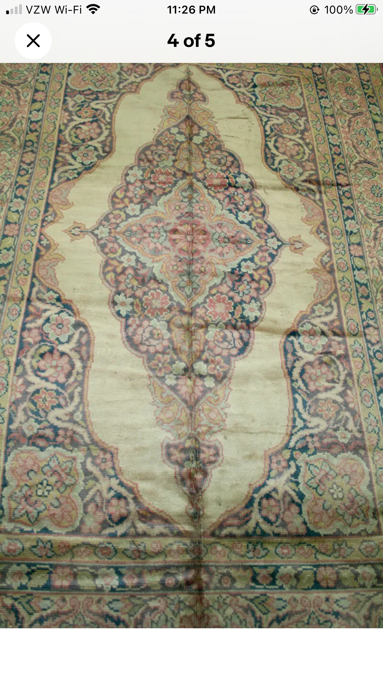 A Vintage European Rug “Persian Haji Jalili Tabriz Style”