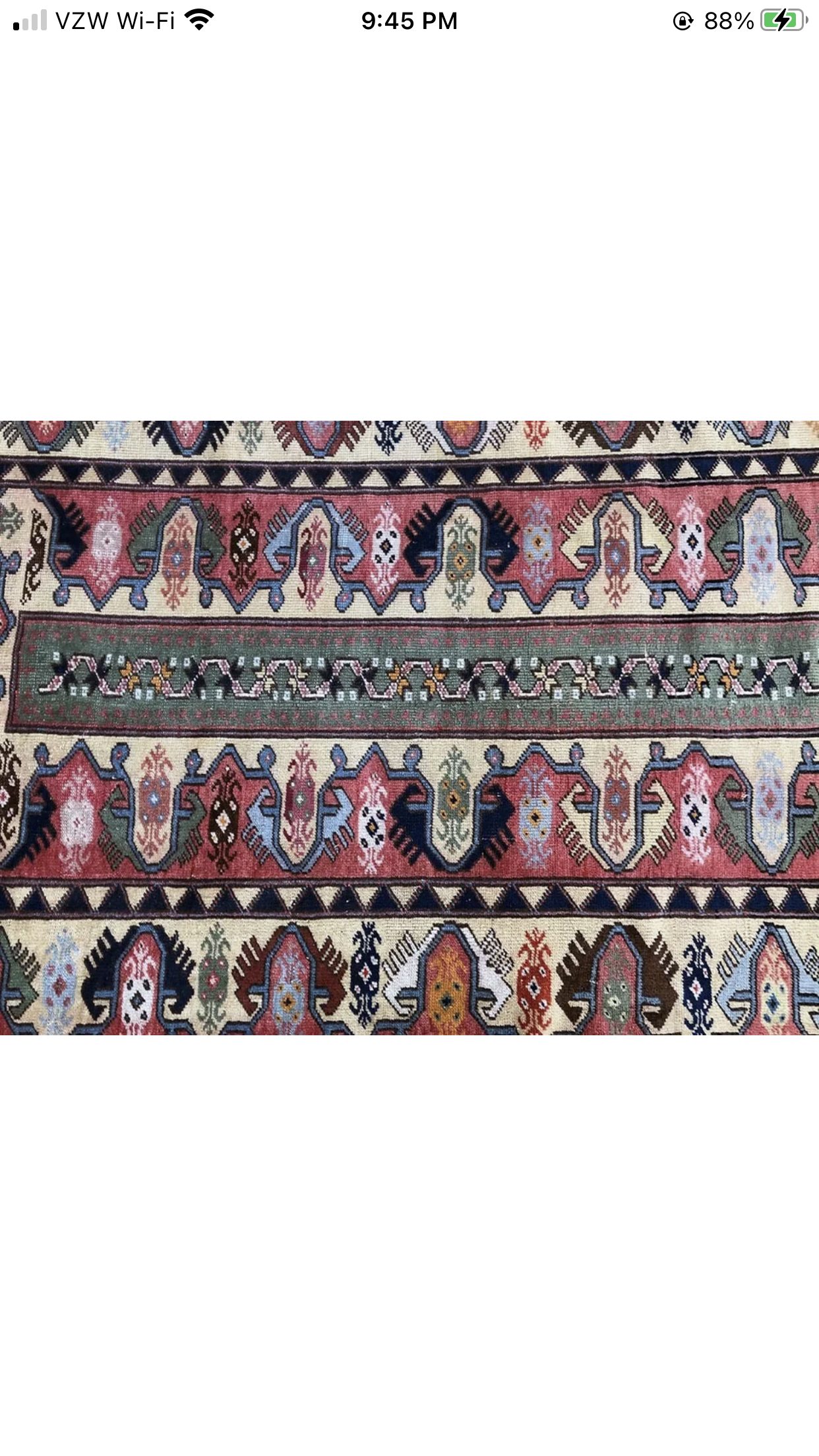 A Vintage Turkish Ladik Area Rug