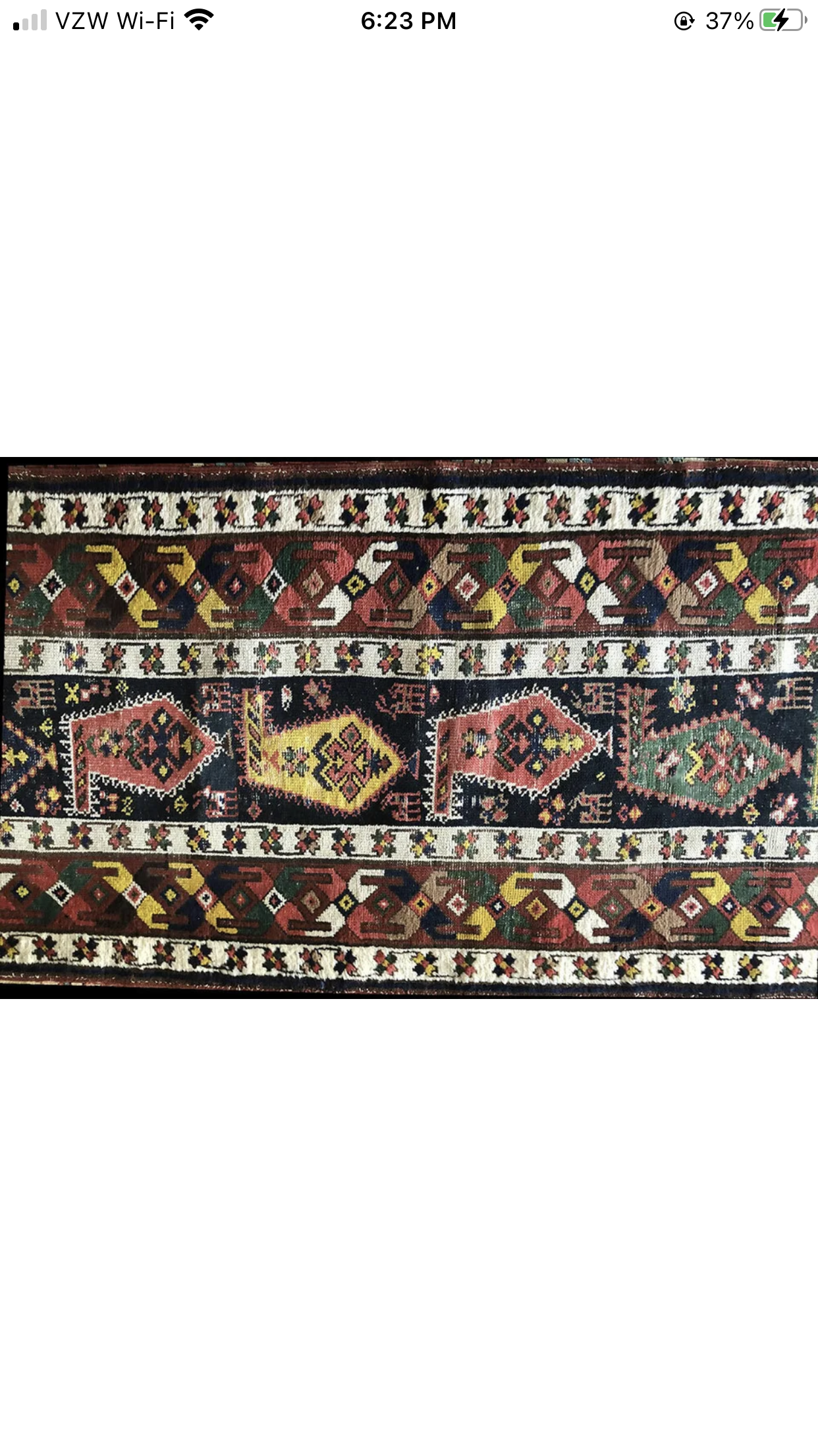 An Antique Tribal Persian Shahsavan Hallway Runner Rug