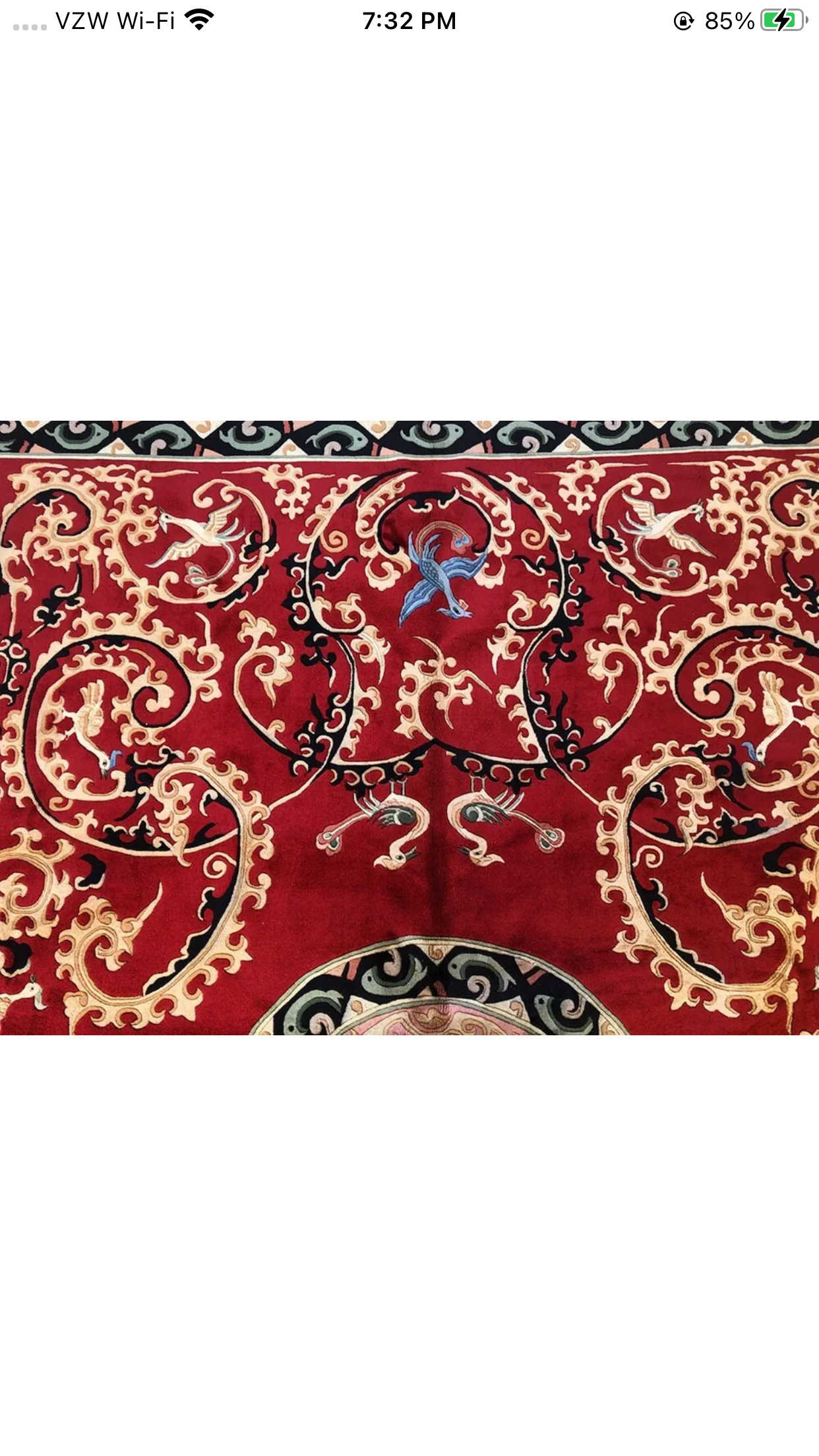 An Interesting Vintage Art Deco Chinese Rug with Animals