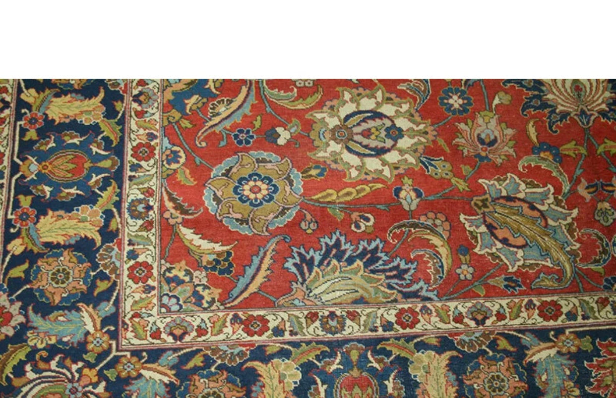 An Antique Decorative Persian Tabriz Rug