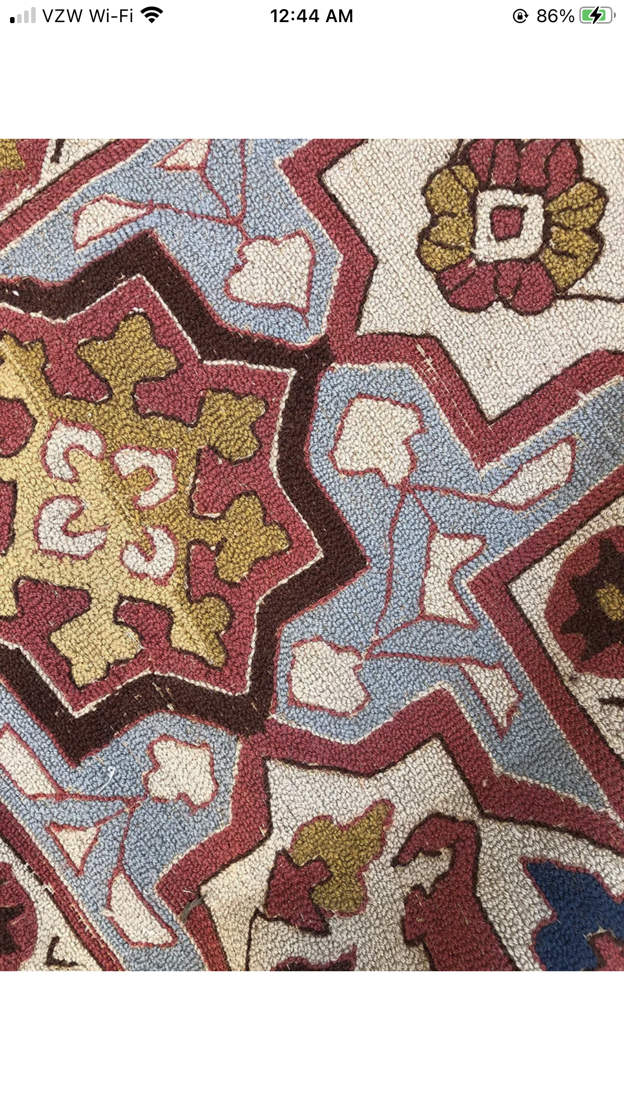 An Vintage Heriz Pattern German Tetex Rug