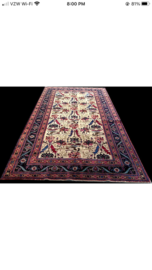 A 2nd To None Antique Gallery Size 6’x12’ Persian Khoy Ryg