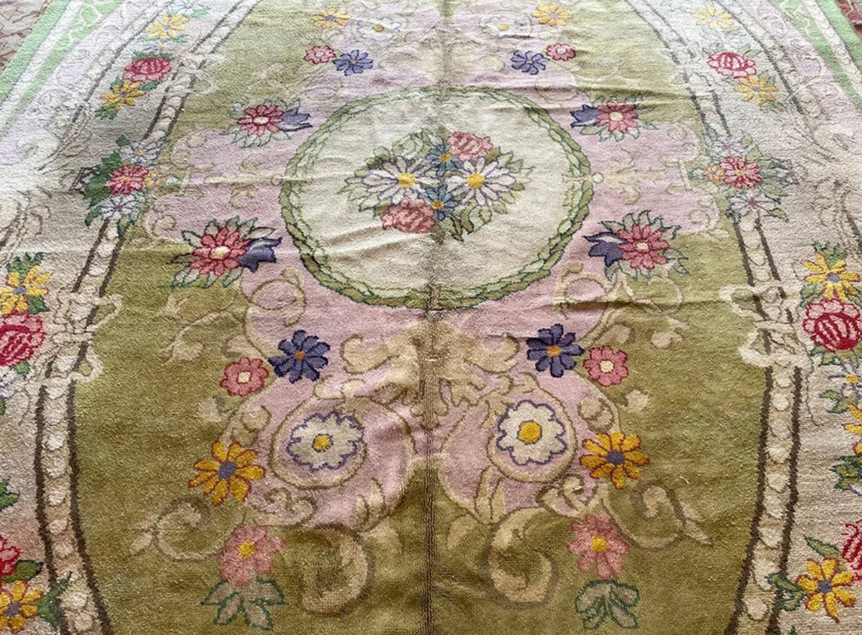 An Antique English Sacsnnerie Rug