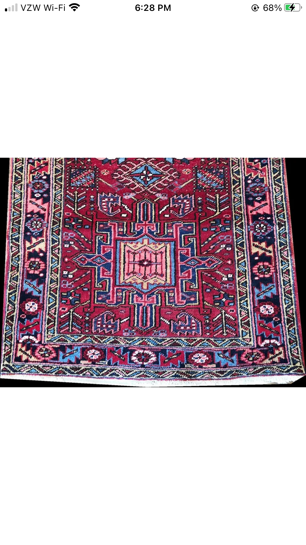 Antique Decorative 13’ Long Persian Heriz Hallway Runner Rug