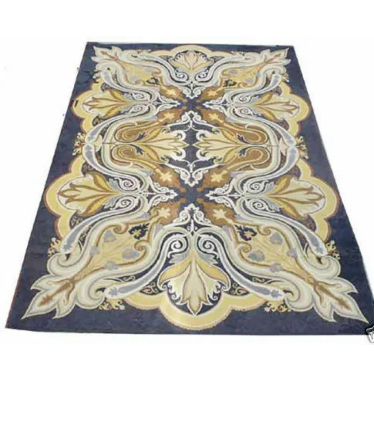 A 2nd To None Antique  Art Nouveau/ Art Deco American Hooked Rug