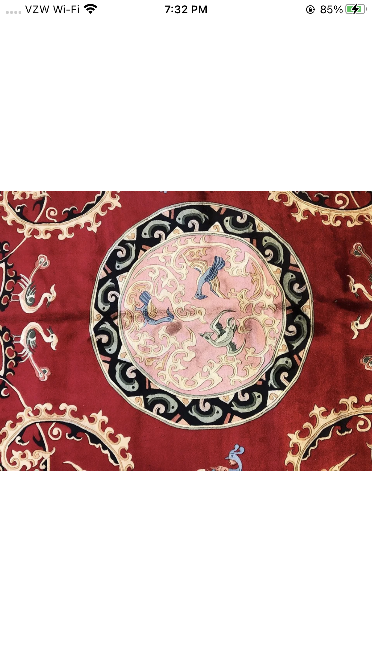 An Interesting Vintage Art Deco Chinese Rug with Animals