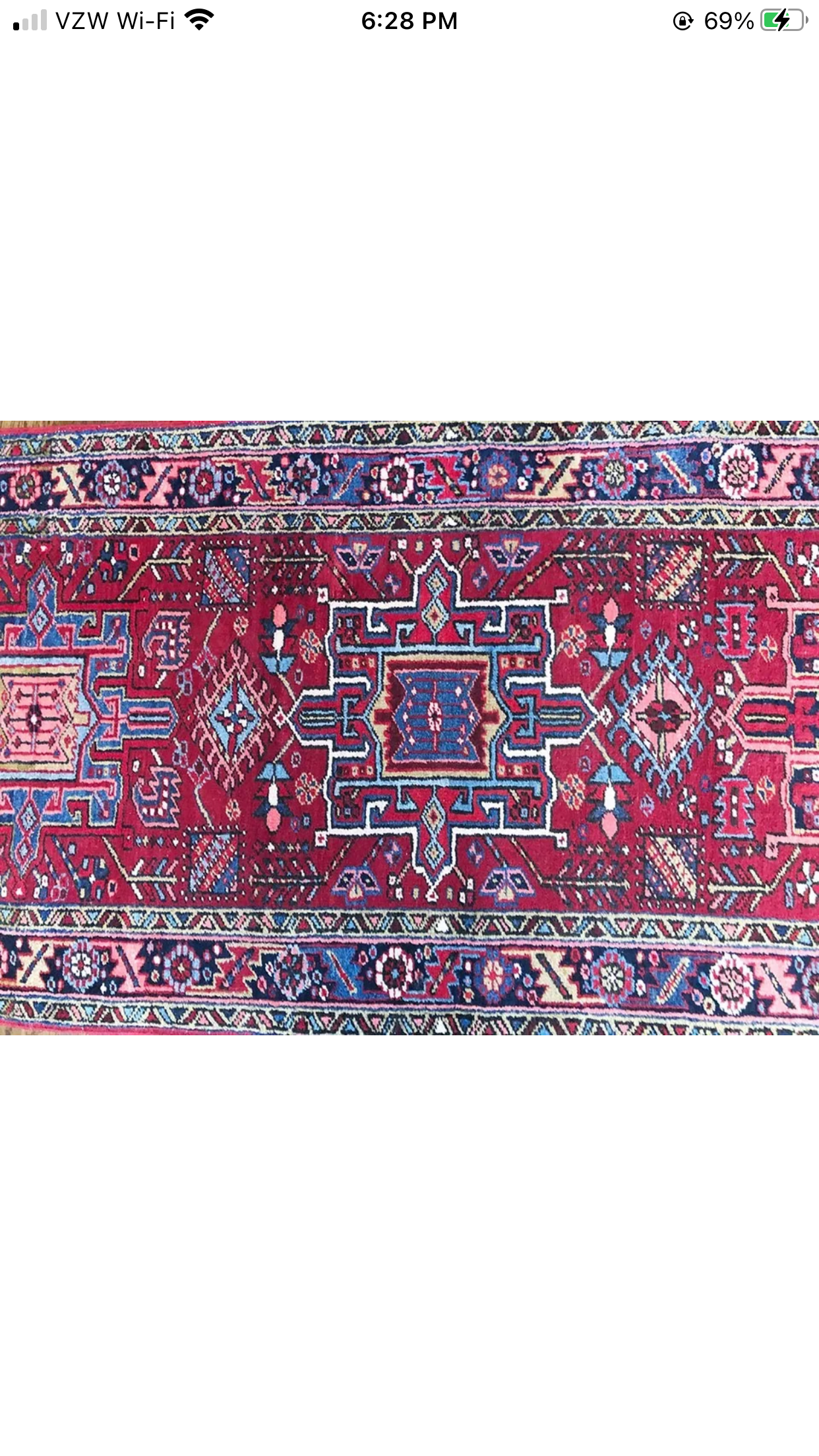 Antique Decorative 13’ Long Persian Heriz Hallway Runner Rug