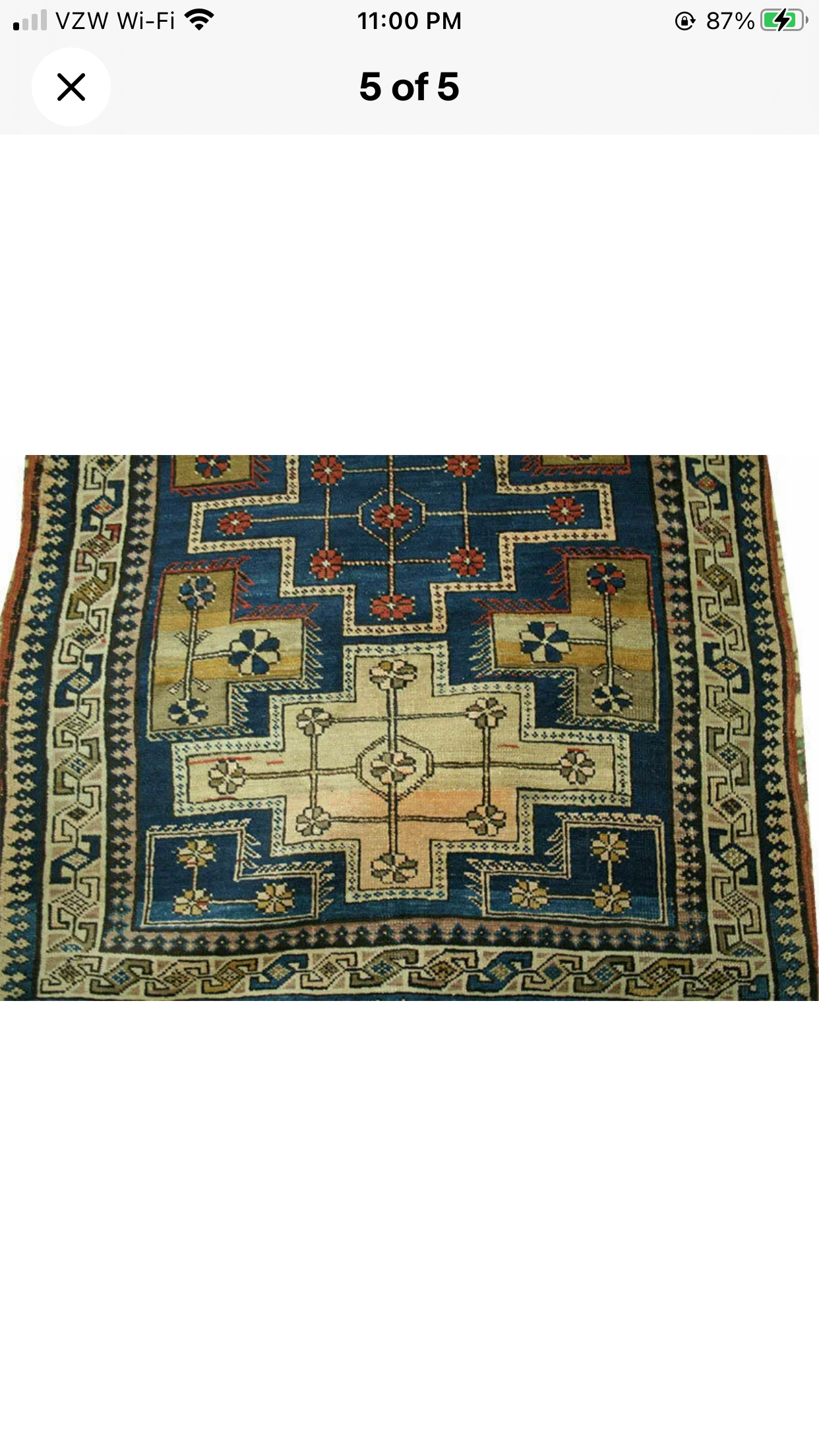 An Antique Caucasian Kuba Area Rug