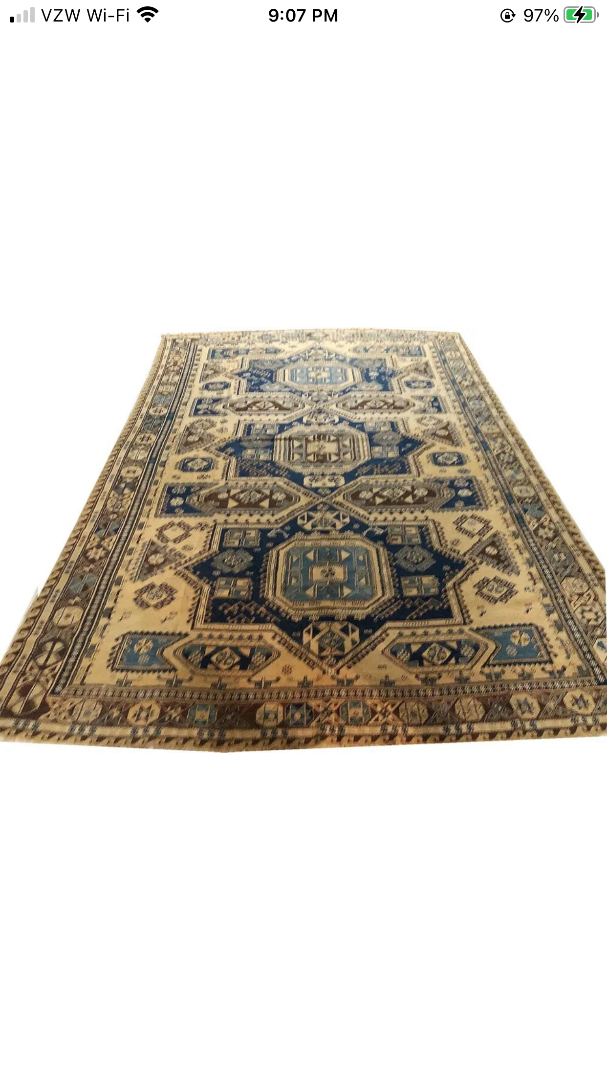 An Antique Caucasian Kuba Soumak Rug