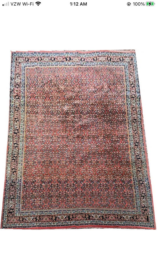 An Antique Genuine Persian Bidjar Rug