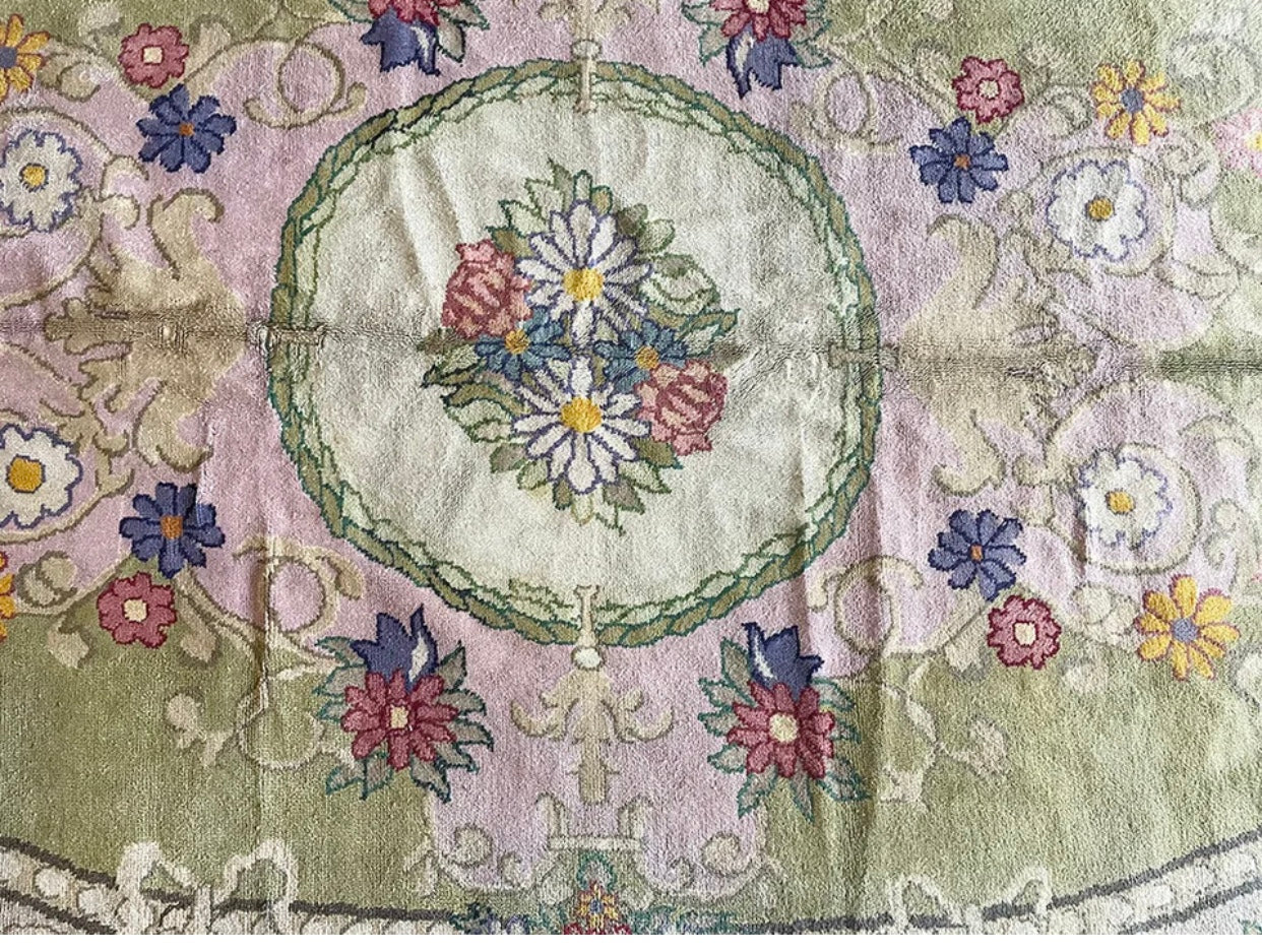 An Antique English Sacsnnerie Rug