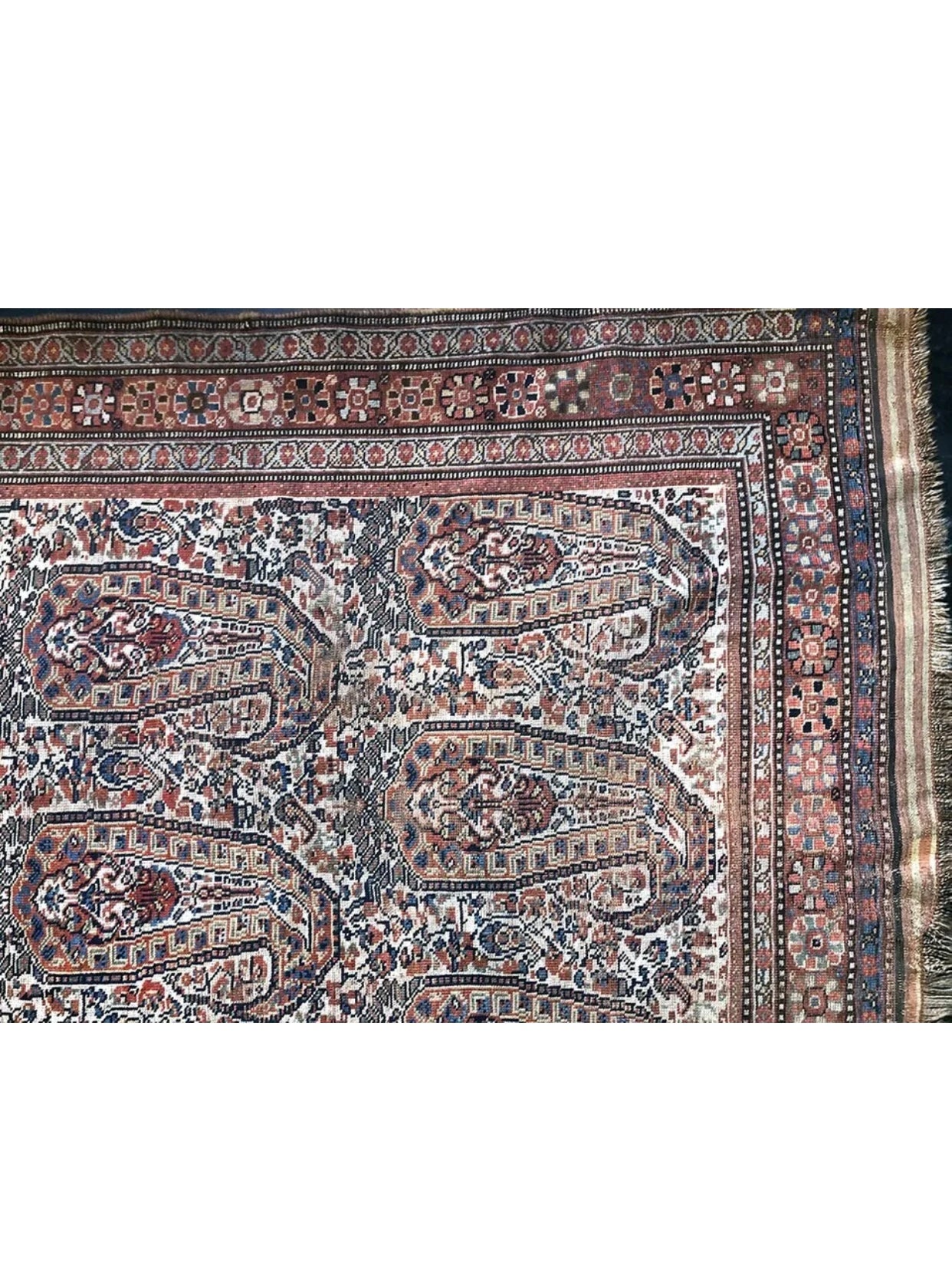 An Antique Collectible SW Persian Khamseh Rug