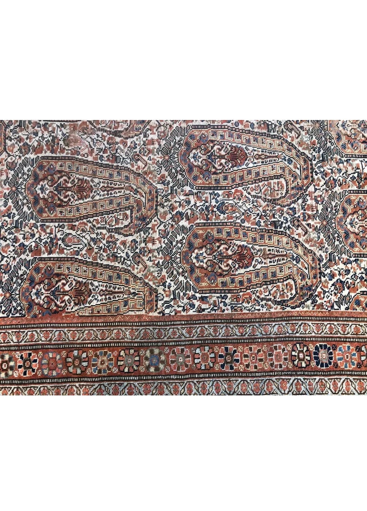 An Antique Collectible SW Persian Khamseh Rug