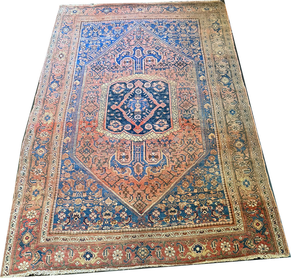 An Antique Tribal Genuine Bidjar Rug