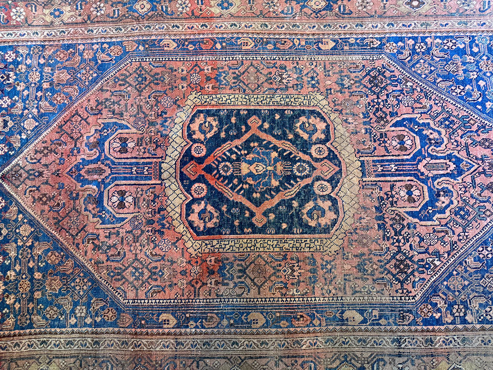 An Antique Tribal Genuine Bidjar Rug