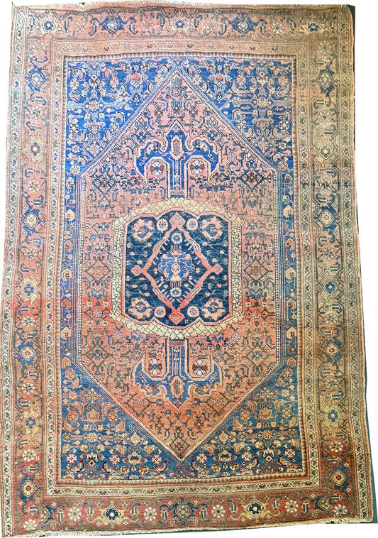 An Antique Tribal Genuine Bidjar Rug