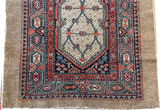 An Antique Cute Decorative  3' x 4' Persian Sarab Rug