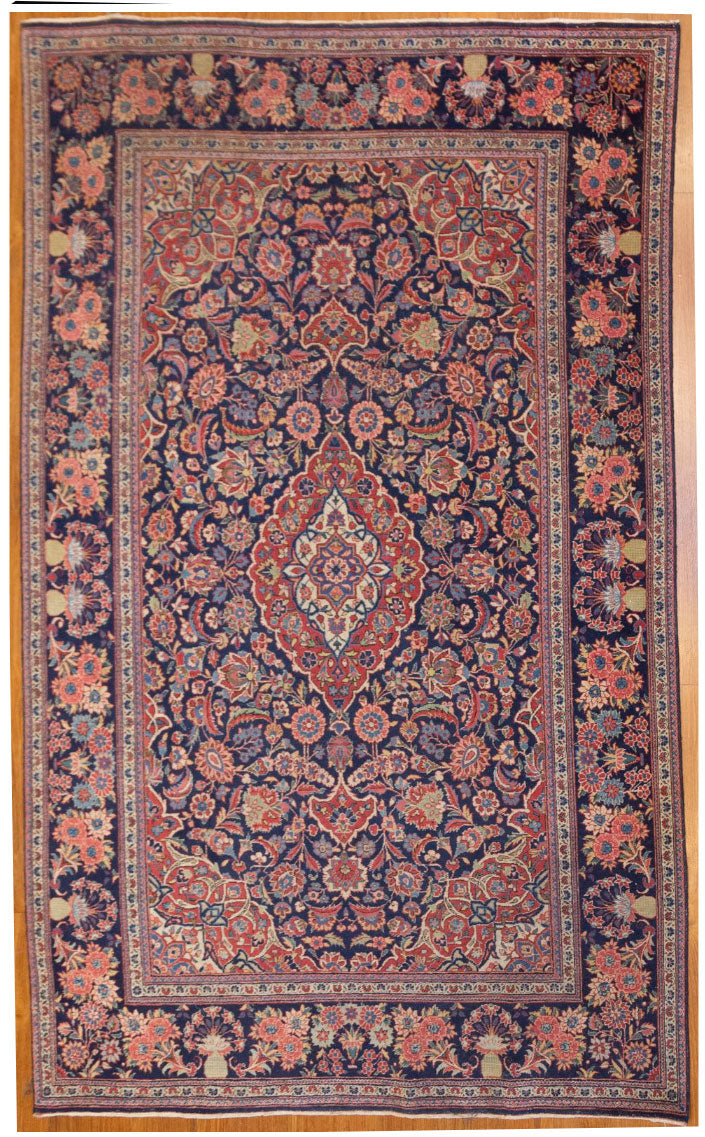 An Antique Classic Traditional Persian Kashan Rug